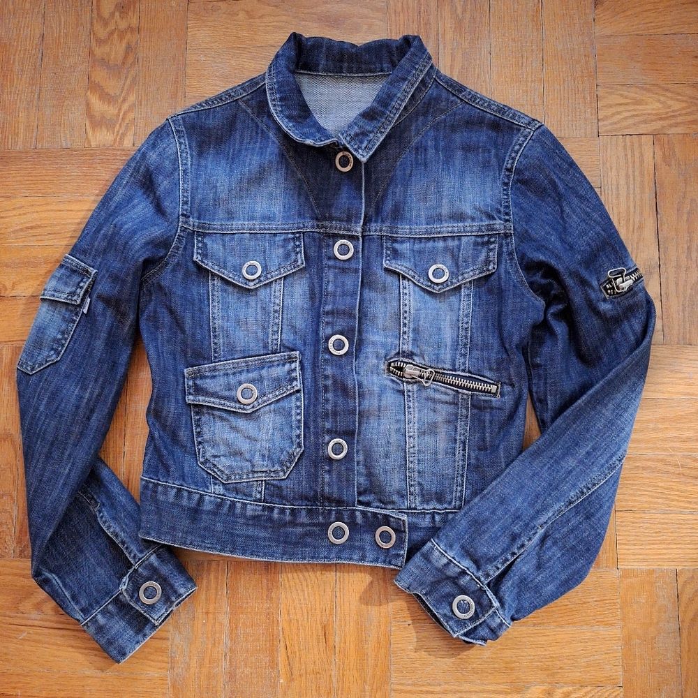 55. Vintage Pantamo Wash Denim Jeans Jacket